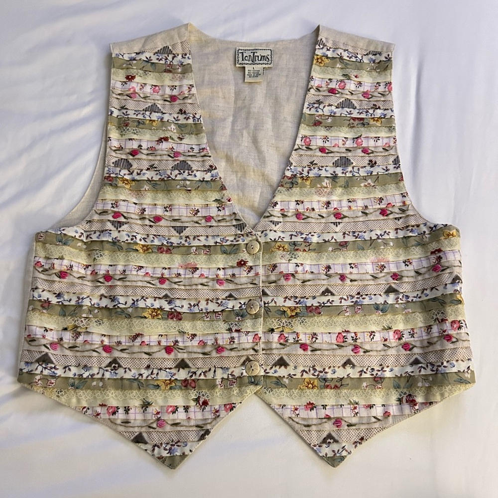 Vintage embroidered vest